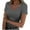 Dark Gray, variant on GENGING Women’s Ribbed Knit Tops V-Neck Short Sleeve Tee—Premium Soft Stretchy Fabric for Effortless Comfort & Style Blouse