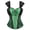 Green, variant on Corset Top with Straps Women Lace Zipper pu Bustier Gothic Lingerie Plus Size Basque Red 7XL