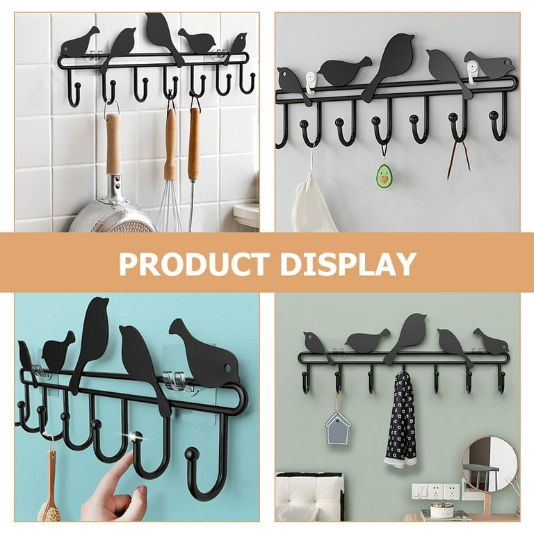 Coat Rack Key Holder Hook Keychain Wall with Hooks Clothing Wall-mounted  Student 