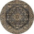thumbnail image 1 of Ahgly Company Machine Washable Indoor Round Traditional Mocha Brown Area Rugs, 3' Round, 1 of 7