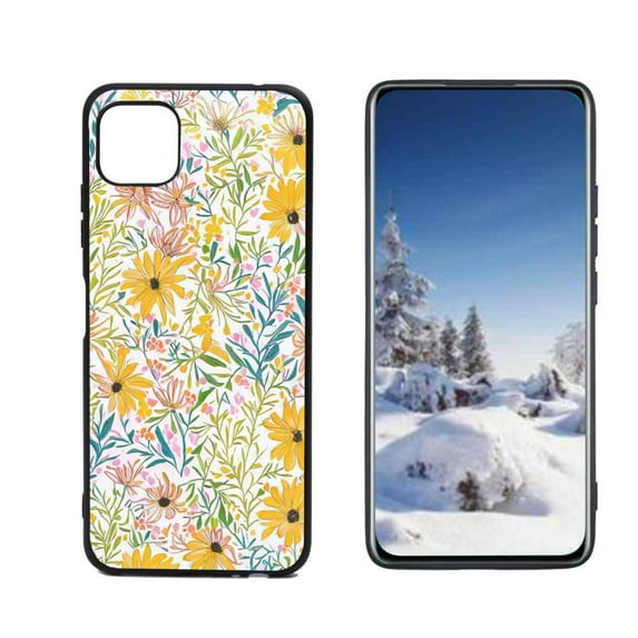 Flowers Phone Case, Degined for Boost Mobile Celero 5G Case Men Women, Flexible Silicone Shockproof Case for Boost Mobile Celero 5G