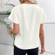 thumbnail image 3 of Camisetas de Mujer Suelto Ajuste Cuello Casual Lindo Impreso Suelto Blusa de Verano de las Señoras Superior, Tops de Verano de las Mujeres Suelto Ajuste, 3 of 6