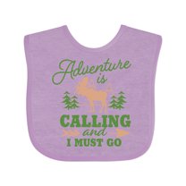 Inktastic Vintage Adventure is Calling and I Must Go with Moose Boys or Girls Baby Bib