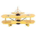 thumbnail image 3 of Vintage Airplane Model, Iron Aircraft Biplane Large Creative Home Wrought Aircraft Cake For Desktop Decor Photo Props, 3 of 8