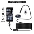 thumbnail image 1 of Endoscopio Industrial de alcantarillado de 5,5mm, endoscopio tipo C, Mini cámara de serpiente Flexible 3 en 1, boroscopio automotriz para Android, 1 of 3