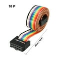 thumbnail image 2 of IDC 10P Wire Flat Rainbow Ribbon Cable 48cm 2.54mm Pitch 3pcs, 2 of 5