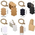 thumbnail image 1 of Lubelski 100Pcs Business Cards Pre-punched Hole Eco-friendly with Rope Portable Multipurpose Messages Solid Color Blank Surface Label Tags Festival Supply, 1 of 8