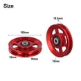 thumbnail image 4 of Poulie de Câble Roue LAT Tirette Roue de Levage Rouleau Poulie d'Entraînement Roue pour Bloc de Poulie 75-114MM Accessoires d'Outils 105mm Rouge, 4 of 9