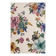 thumbnail image 7 of Unique Loom Blossom Collection Area Rug - Laura (10' x 14' Rectangle Ivory/Black), 7 of 7
