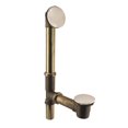 thumbnail image 5 of Westbrass 14" 17 Ga. Brass Tip-Toe Drain Bathtub Assembly with No-Hole Overflow, Polished Nickel, 5 of 18