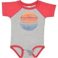 thumbnail image 3 of Inktastic Lake Vibes Distressed Retro Sunset Boys or Girls Baby Bodysuit, 3 of 5