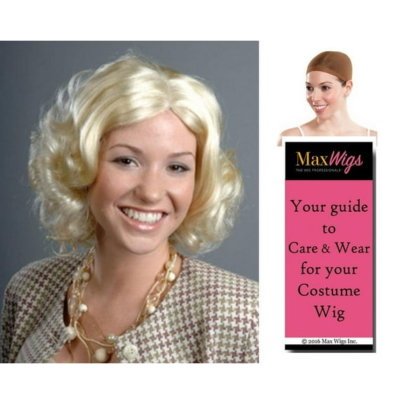 Lynette Desperate Housewives Color Blonde - Enigma Wigs Women's Housewwife Scavo Felicity 90s Bundle with Wig Cap, MaxWigs Costume Wig Care Guide