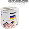 thumbnail image 7 of Safety Data Sheet Stickers/MSDS Stickers, 3" x 4", Roll of 250, Tough Tear-Proof, Right To Know- Chemical Identifying and Marking Sticker Decals, 7 of 7