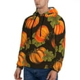 thumbnail image 2 of Bingfone Orange Pumpkin Men'S Drawstring Hoodie Long Sleeve Pocket Sweatshirts-Xx-Large, 2 of 9