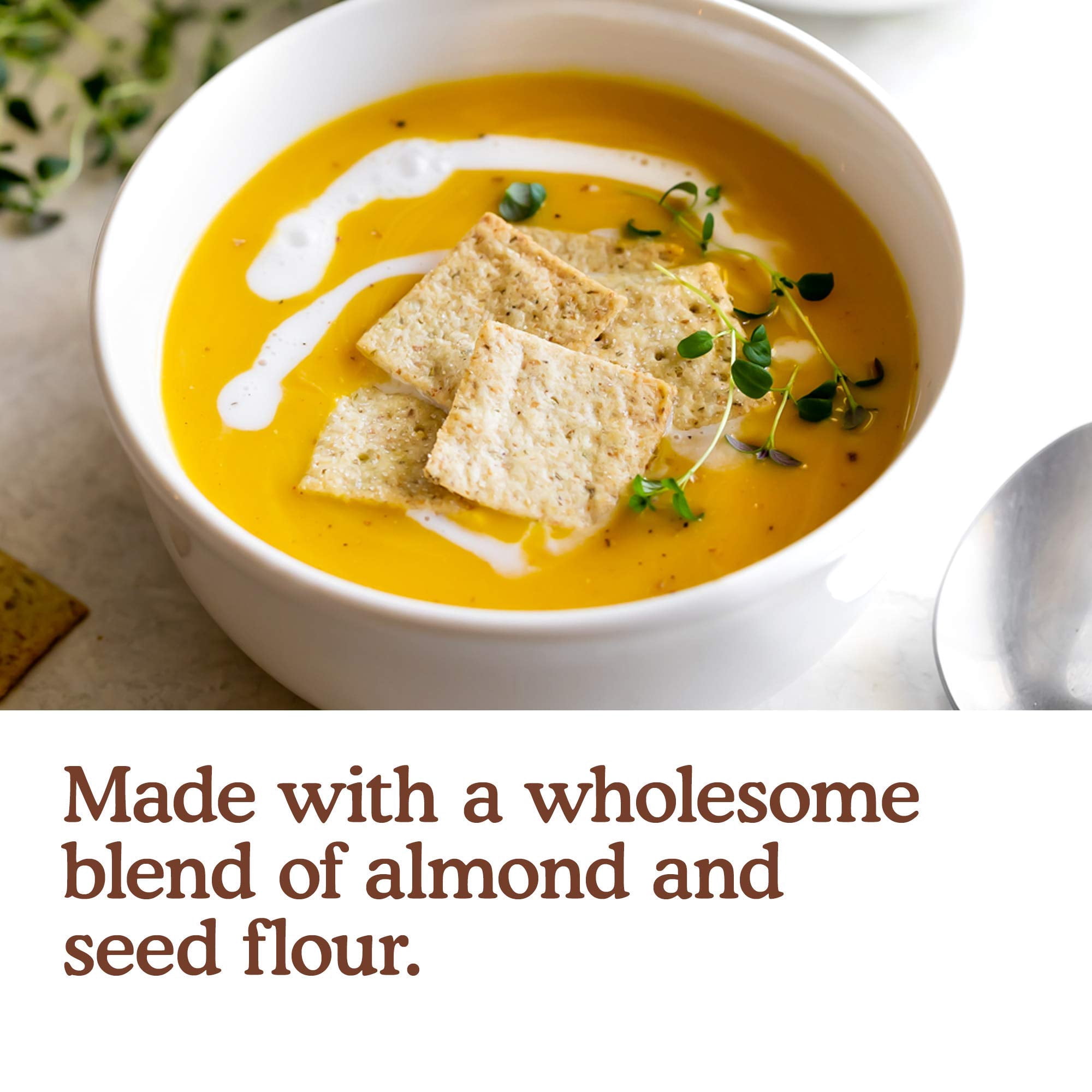 Simple Mills Almond Flour ESF27 Crackers, Fine Ground Sea Salt - Gluten Free, Vegan, Healthy Snacks, 4.25 Ounce (Pack of 3)