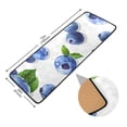 thumbnail image 2 of Blueberries in White Runner Rug Ares Rug Non-Slip Laundry Rug 72×24 inch Soft Washable for Bedroom Bathroom Kitchen Living Room, 2 of 6