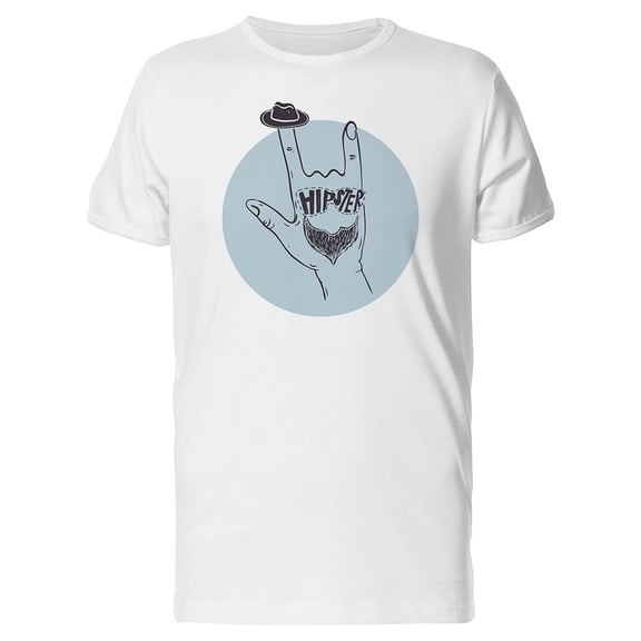 Hipster Hand Gesture Tee Men's -Image by Shutterstock