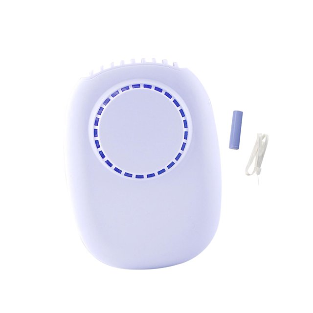 Mini ventilador de mano Ventilador de refrigeración de verano Ventilador de refrigeración portátil Ventilador de cuello colgante para acampar al aire Púrpura Macarena Mini ventilador portátil