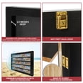 thumbnail image 4 of PENNZONI Baseball Card Display Case, 50 Ungraded Cards Acrylic Frame, Walnut, 4 of 11