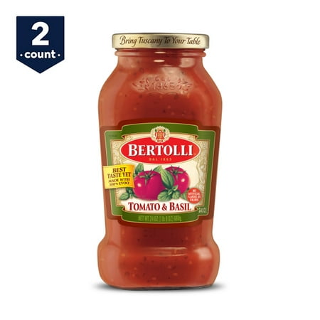 (2 pack) Bertolli Tomato & Basil Pasta Sauce 24
