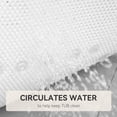thumbnail image 5 of Tub Non Slip Mat Soft Foam Bath Mat For Jacuzzi Or Shower Nonslip Bathtub Mat With Drain Holes & Suction Cups For Smooth Surface Bathtub Non Slip Mat For Daily Bathing (White, 36''X17''), 5 of 17