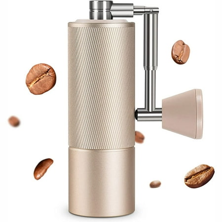 

New - Chestnut C2 Fold manual coffee grinder patented folding handle adjustable stainless steel conical burr manual coffee grinder for pour over coffee French press rose gold.