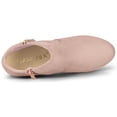 thumbnail image 4 of Unique Bargains Women's Side Zip Low Platform Block Heel Ankle Booties, 4 of 6