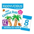 thumbnail image 3 of Kiddylicious Original Mini Coconut Rolls Baby Snacks Multi 8 x 7g, British Import (Pack of 3), 3 of 3