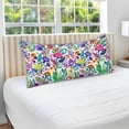 thumbnail image 4 of Coolnut Colorful Flowers Pillowcase Standard Size, Super Soft Pillow Shams Covers, Plush Cozy Pillow Cases with Zipper, 20" X 26"（62） Home Decor Gifts, 4 of 6