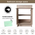 thumbnail image 2 of BNK 24 Inch Freestanding Bathroom Vanity with White Ceramic Sink, Modern Floor Standing Bathroom Vanity Set, Single Bathroom Vanity and Sink Combo, with 2 Doors, 2 of 9