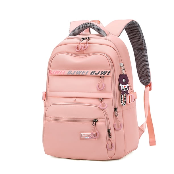 Mochila escolar para niñas, adolescentes, niños, ligera, de gran capacidad, informal, con compartimento para portátil, para viajes escolares, mochilas