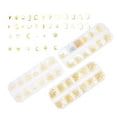 thumbnail image 3 of Miangastore Nail Decoration Box Rivet Sequins 3Sets 5.11X2.08X0.51In For Christmas Themed Party, 3 of 8
