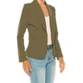 thumbnail image 5 of MOA COLLECTION Women's Casual Solid Office Work Wear Long Sleeve Fitted Open Front Blazer Jacket, 5 of 8