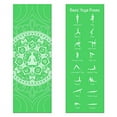 thumbnail image 3 of 1/8" (3mm) Chakra Art Printed Yoga Mat & Basic Pose Guide, Meadow Green, 3 of 7