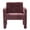WINE RED, variant on CQSXDA Nordic Style Single Armchair In Eco-Friendly Fabric With Padded Seat For Living Room And Office Use, Beige