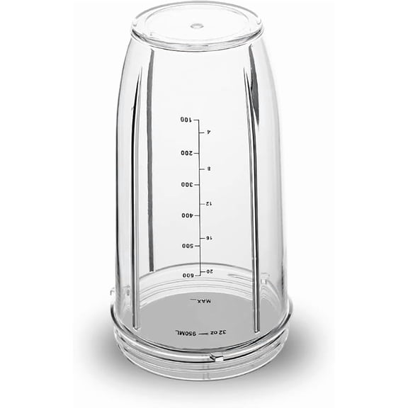 Replacement Blender Cup, 950ml, Compatible with Nutribullet 600W/900W Series, Clear Cup with Measurement Markings|| oem product||imported piece||1 big cup only without extractor||match and buy