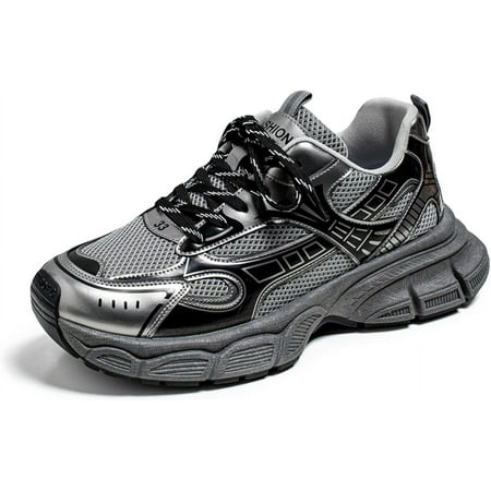 Mens Running Shoes Tennis Walking Shoes Chunky Sneakers Workout Casual Athletic Shoes