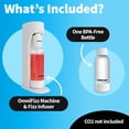 thumbnail image 6 of Drinkmate OmniFizz Sparkling Water and Soda Maker, Carbonates Any Drink, CO2 Cylinder Not Included (Matte Black), 6 of 8