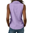thumbnail image 3 of cocolona Womens Summer Trendy Tank Tops V Neck Sleeveless Side Tie Asymmetrical Hem Shirts Casual Fishion Solid Color Blouses, 3 of 5