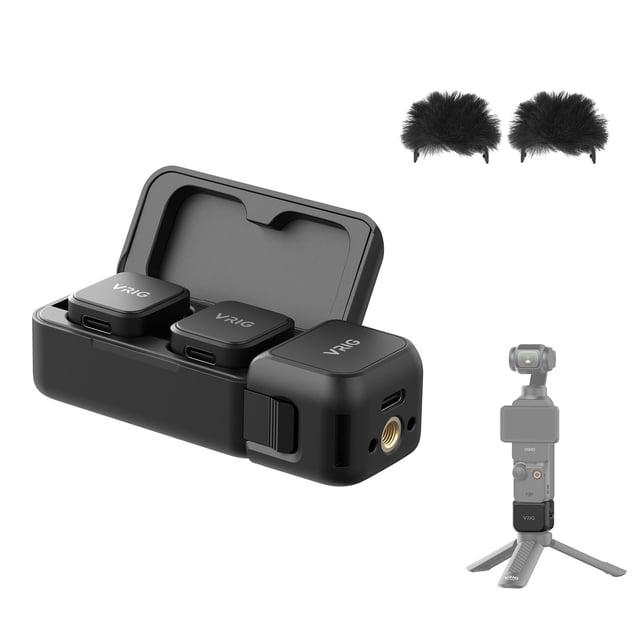 Kit de micrófono inalámbrico VRIG MC-02 para DJI Osmo Pocket 3