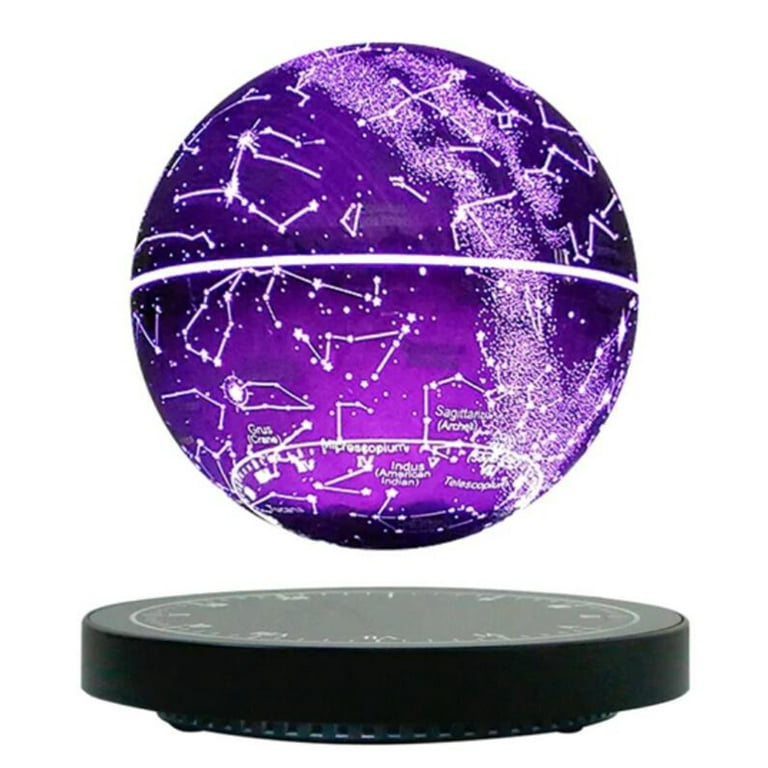Happyline Magnetic Levitation Moon Ball Floating Globe 360 degree rotating  Colorful LED Lighting Globe Antigravity Magic Ball Night Lights, Best Gift  for Home or Office Decor 