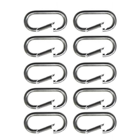 Snap-Loc SLASHCI10 Snap-Hook, Carabiner Opens to Connect Ropes, Cables & More - Zinc Plated