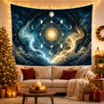 thumbnail image 3 of Cosmic Sun and Sacred Geometry Mandala in Starry Night Sky, Mystical Celestial for Space Lovers, Mystical Wall Art, Birthday Gift Tapestry Wall Hanging for Bedroom and Living Room, 3 of 7