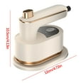 thumbnail image 3 of ToyKingdee Portable Handheld Garment Mini Electric Iron, Travel Steamer for Clothes, 3 in 1 Mini Portable Rotary Garment Iron for Clothes, Fast Heating Powerful Wrinkle Remover, 3 of 3