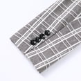 thumbnail image 2 of Cloudstyle Men's Lightweight Checkered Blazer - Notch Lapel Single Button Slim Fit Suit Jacket, Center Vent for Spring/Summer/Fall, 2 of 11