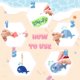 thumbnail image 5 of Kit de llaveros Karenhi con pintura de diamantes, 24 unidades, animales marinos, 7 x 5 cm, 5 of 7