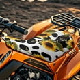 thumbnail image 4 of Uorisanigo ATV Seat Cover Waterproof Sunflower Cow Print Four-Wheeler Seat Cover for Polaris Sportsman 570 450 850, Polaris Scrambler 400 500 850 1000, Honda Rancher 420, 4 of 7