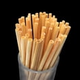 thumbnail image 3 of 100PCS Wheat Straw Environmentally Friendly Straw 20Cm Disposable Compostable Drinking Cocktail Straw Bar Kitchen Accessories 1A, 3 of 6