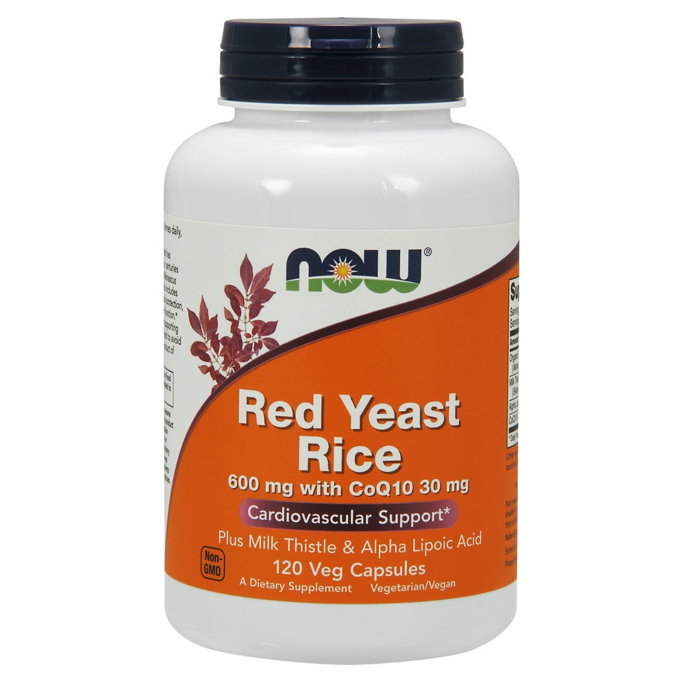 NOW Supplements, Red Yeast Rice with CoQ10, plus Milk Thistle & Alpha