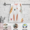 thumbnail image 6 of Cute Rabbit Sunflower Cloud Rainbow Heart Hand Towel Absorbent Bath Towels for Bathroom Sports Gym 28" x 14" Set of 2, 6 of 8